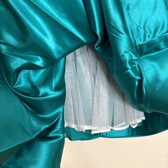 Sherri Hill Teal Rhinestone Halter Homecoming/Cocktail Dress - Size: 2 - NWT - Picture 6 of 14